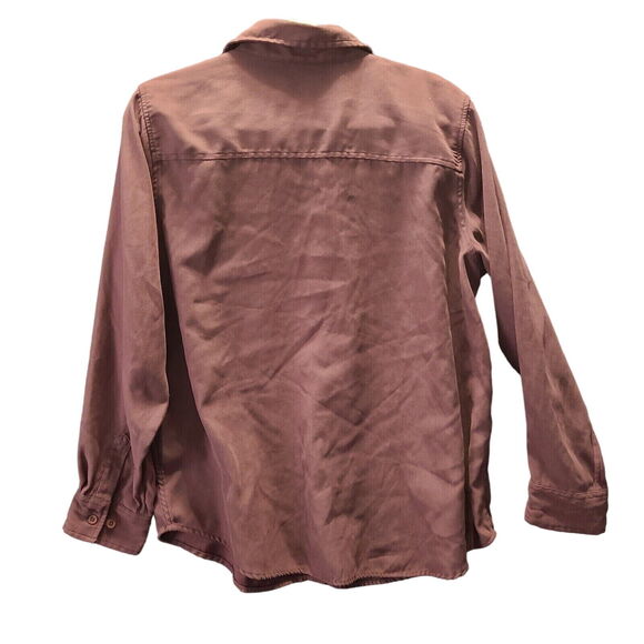 Disney Womens Button Up Blouse Red Size XL 100% Polyester Long Sleeve Pooh - Picture 2 of 12